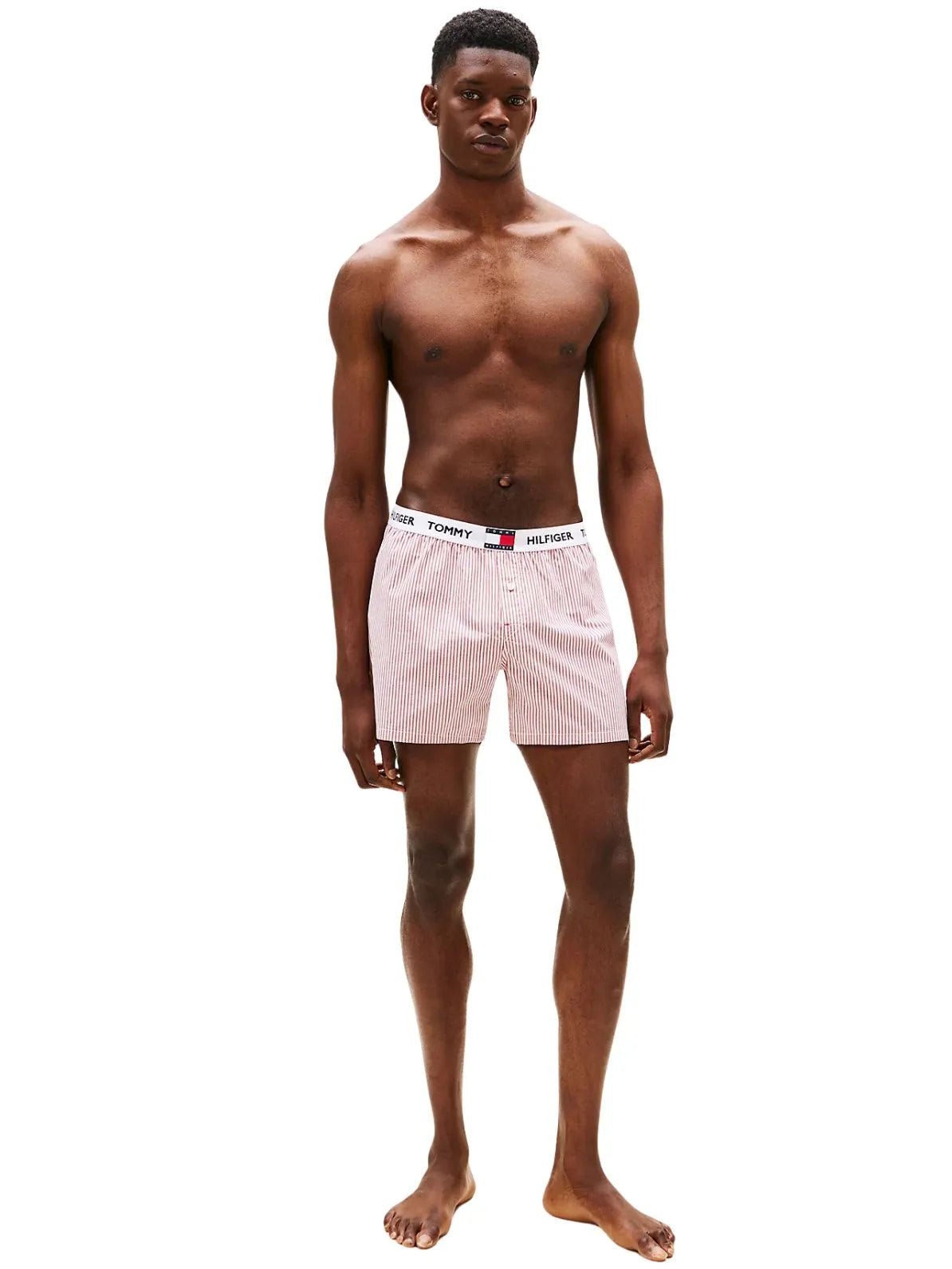 Tommy HilfigerBoxer ShortTH Heritage Stripe Woven Boxer Shorts, RedBoxers & Briefs
