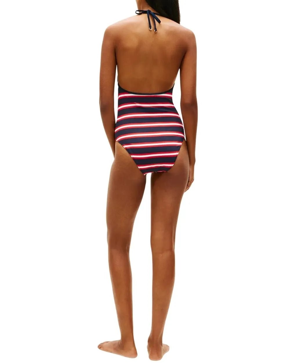 Tommy HilfigerSwimsuitTH Texture Halterneck Swimsuit, New Preppy Stripe NavyBoxers & Briefs