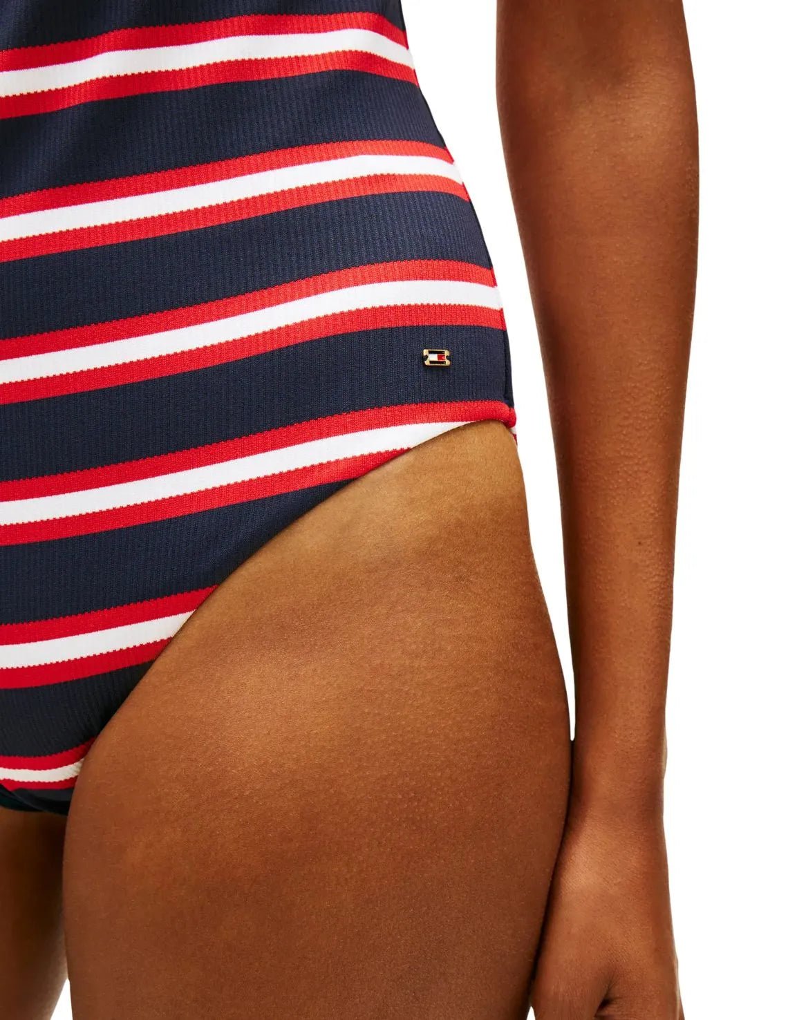 Tommy HilfigerSwimsuitTH Texture Halterneck Swimsuit, New Preppy Stripe NavyBoxers & Briefs