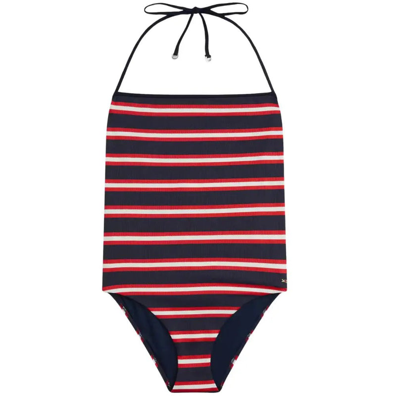 Tommy HilfigerSwimsuitTH Texture Halterneck Swimsuit, New Preppy Stripe NavyBoxers & Briefs