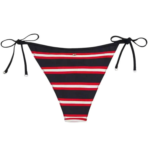 Tommy HilfigerSwim BriefTH Texture V - String Side Tie Bikini Bottoms, New Preppy Stripe NavyBoxers & Briefs