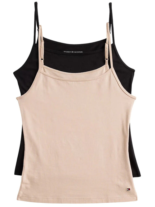 Tommy HilfigerVests 2 - packWomen 2 - Pack Camisole Vest Tops, Beige/WhiteBoxers & Briefs